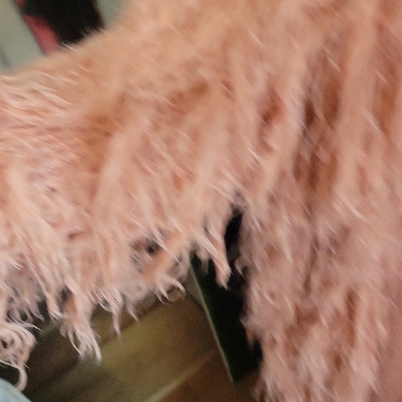 Peach Love California Blush Fuzzy Cardigan - Picture 4 of 5
